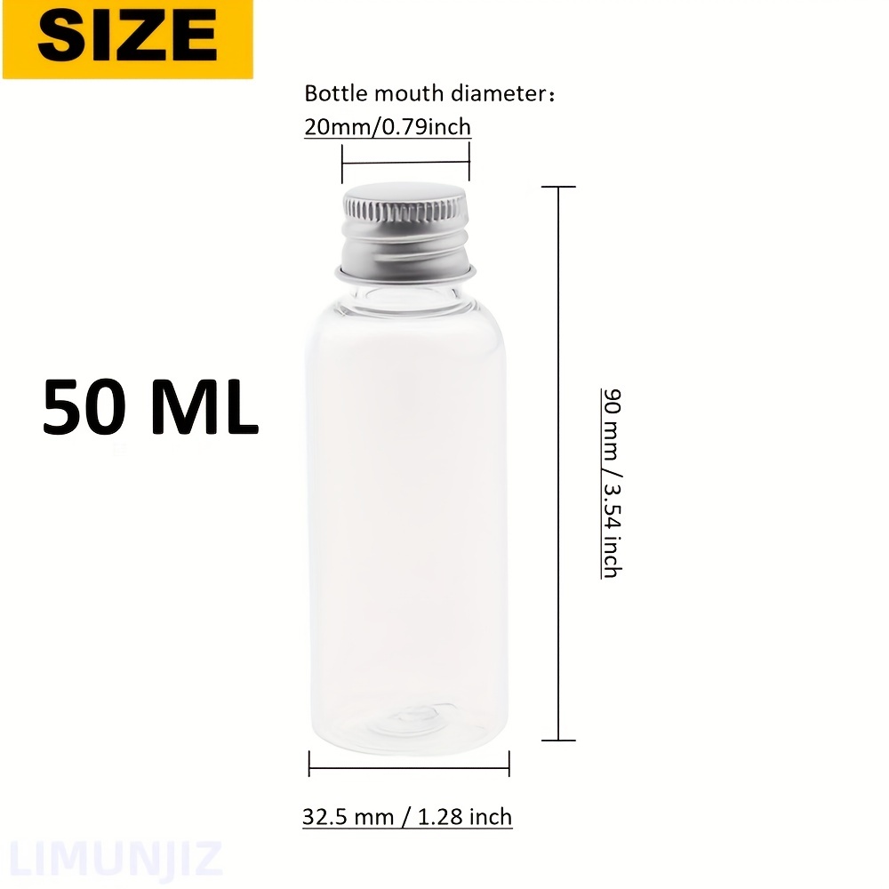 Bote de plástico 50 ml - varios tamaños - Latitas Online