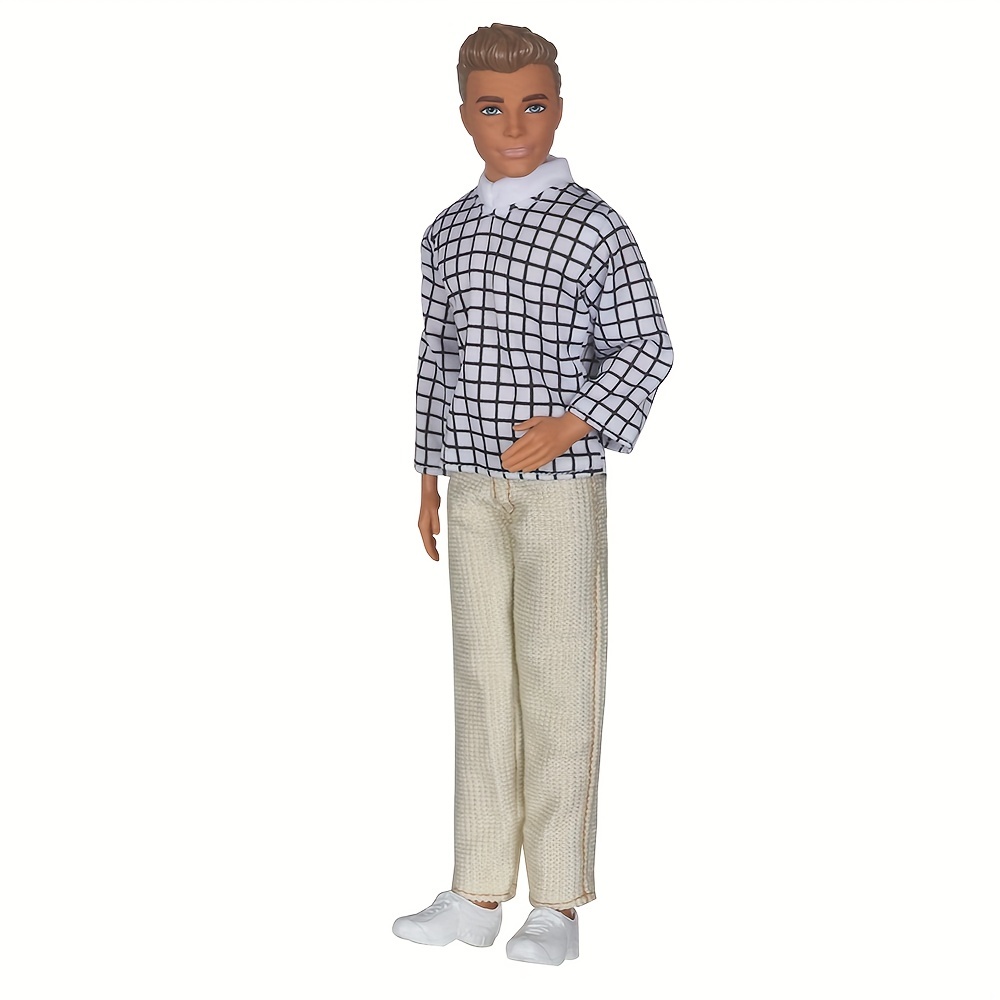 30cm Ken Doll Clothes Fashion Suit Top+pants Cool Outfit Ken Dolls