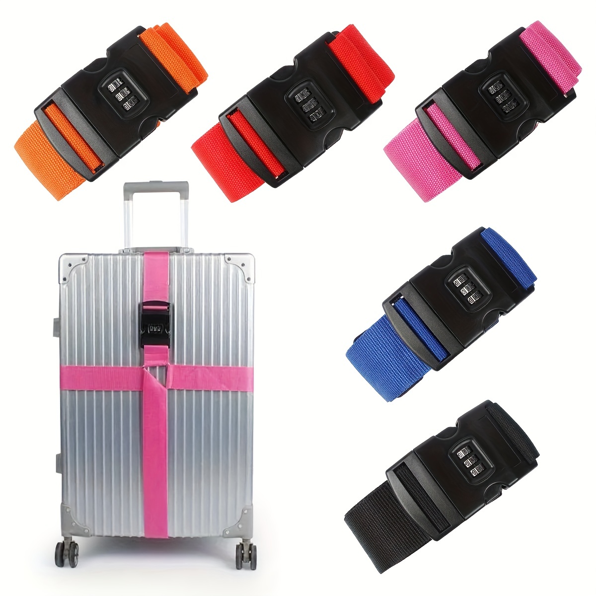 Luggage Straps Tsa Approved Travel Belt Adjustable - Temu Canada
