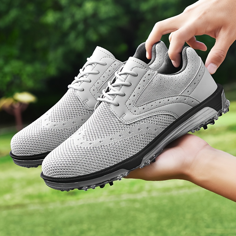 Men's Professional Detachable 9 Spikes Golf Shoes Solid - Temu Sweden