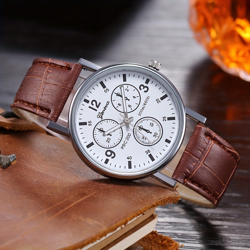  Lorus Reloj analógico de cuarzo para hombre con correa de piel  RH880BX9, blanco/chocolate, correa, Blanco/Chocolate, Correa : Ropa,  Zapatos y Joyería