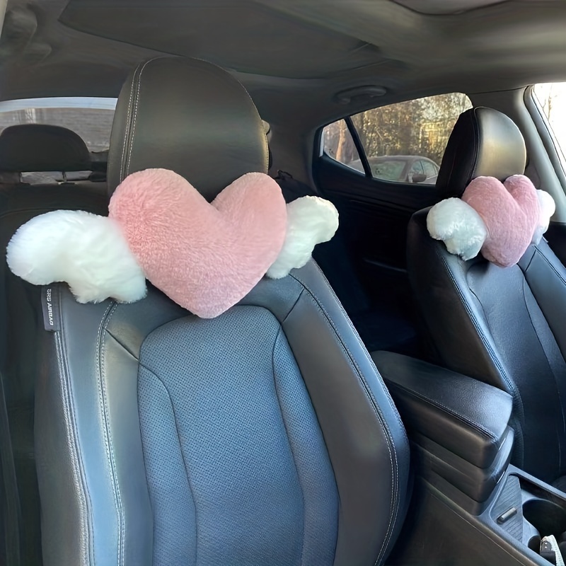 Car Headrest Neck Pillow Car Pillow Memory Foam Lumbar - Temu