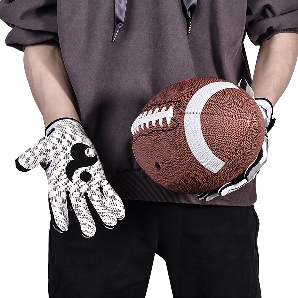 Professional Football Gloves: Non Slip, Breathable Protection For Receivers  - Temu