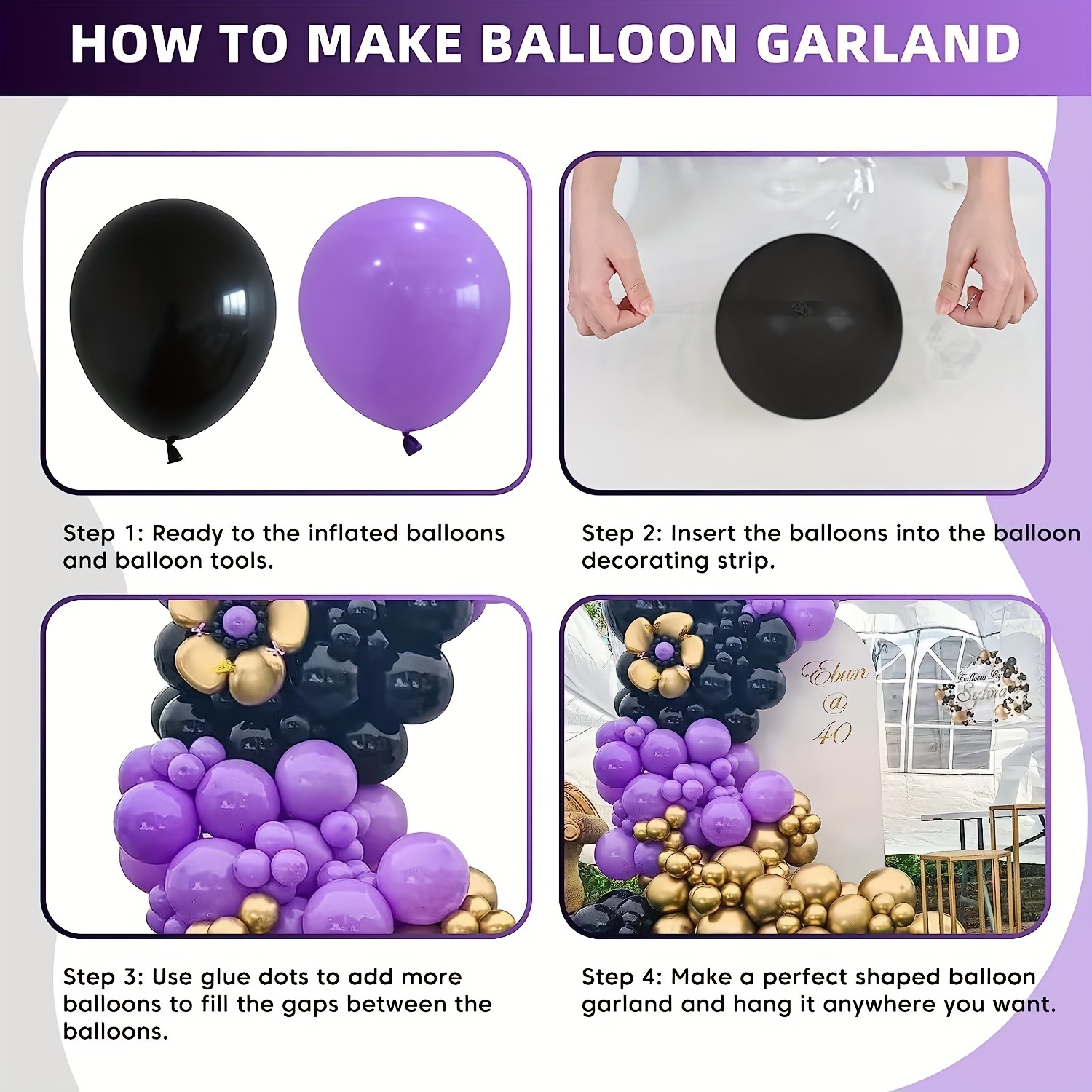 100 mini palloncini metallizzati viola 13 cm - Vegaooparty