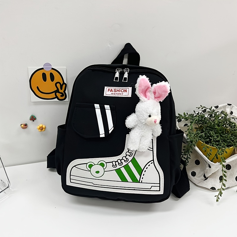 Mochila Niños Kawaii Duck Rabbit Graffiti Bolsa Niños - Temu