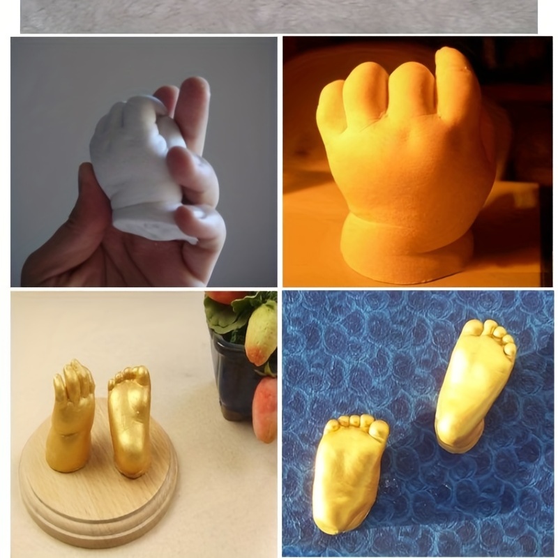 Baby Plaster Hand Mold - Temu