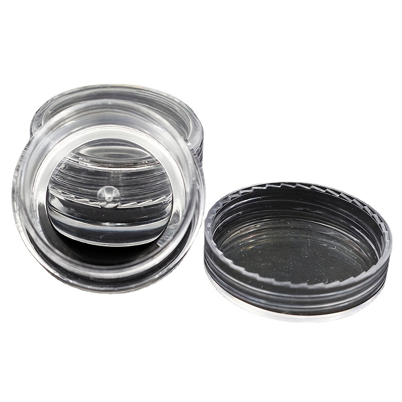 pmw - Round Small Size Plastic Boxes for Small Storage Things