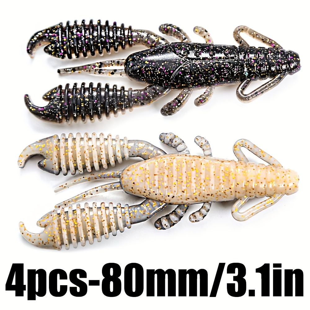 Silicon Shrimp shaped Crankbait Fishing Lure Jigging Wobbler