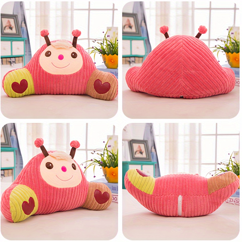 1pc Cute Pink Lumbar Support Pillow for Car,Office Chair Back Support Pillow