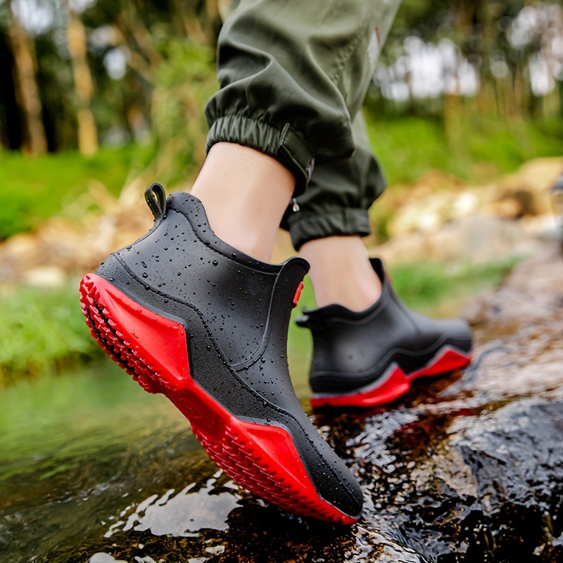 Mens Rain Boots Non Slip Wear Resistant Waterproof Rain Shoes For Outdoor  Working Fishing, Shop Now For Limited-time Deals