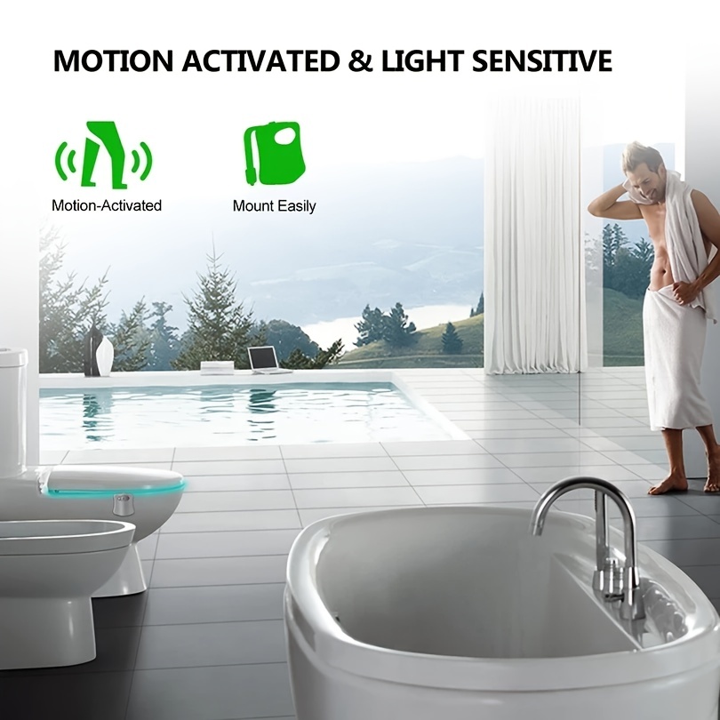 Bowl Brite Motion Sensor Night Light - Illuminate Your Toilet Bowl with  Style