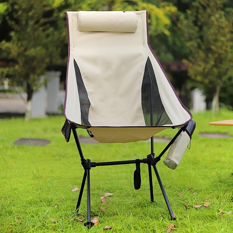 Convenient Double Folding Camping Chair: Leisure Backrest Fishing