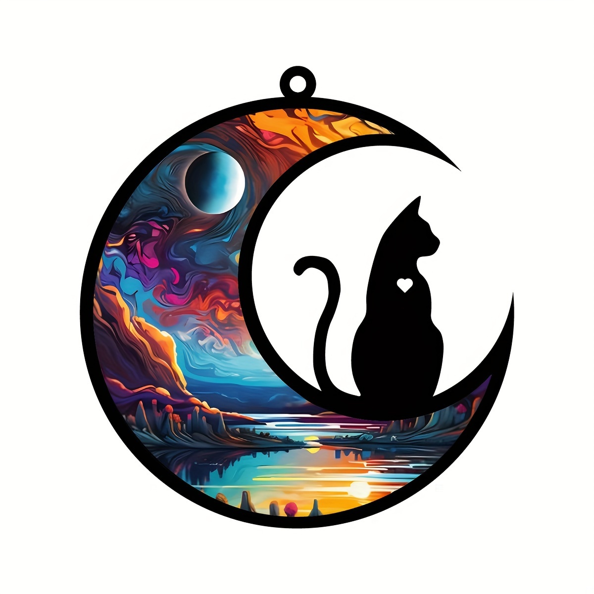 1PC, Decorazione Gatto Sulla Luna, Ciondolo Commemorativo Gatto, Regalo  Commemorativo Gatto Per Amanti Dei Gatti, Adatto Per Decorazione Casa,  Cucina, Camera Da Letto, Soggiorno, Balcone, Regalo Commemorativo Gatto,  Decorazione Casa - Temu