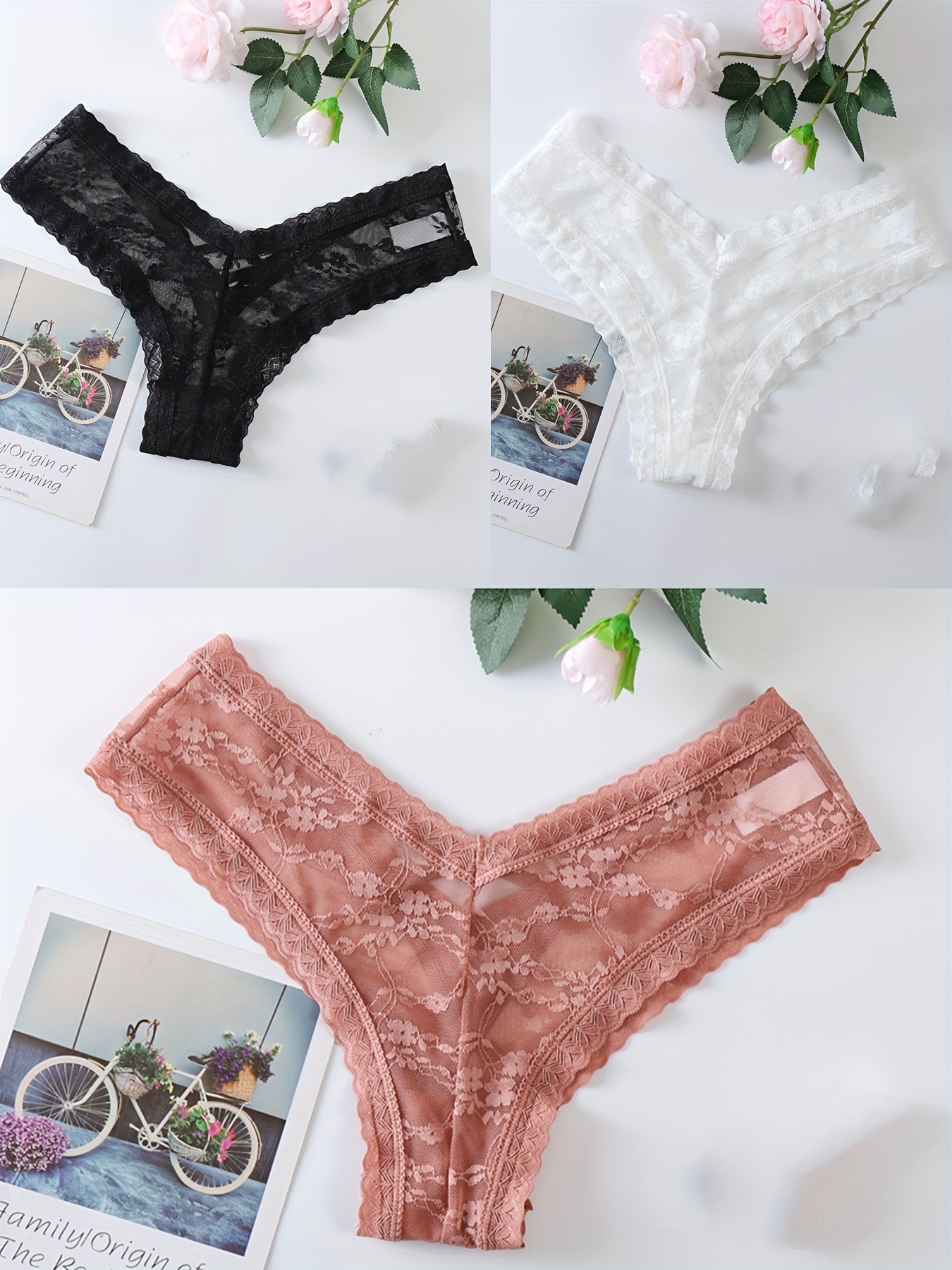 Underwear for Teens Lace Lace Transparent String Sexy Underwear Back  Bandage Hollow Out Underwear for Teen Girls : : Clothing, Shoes 
