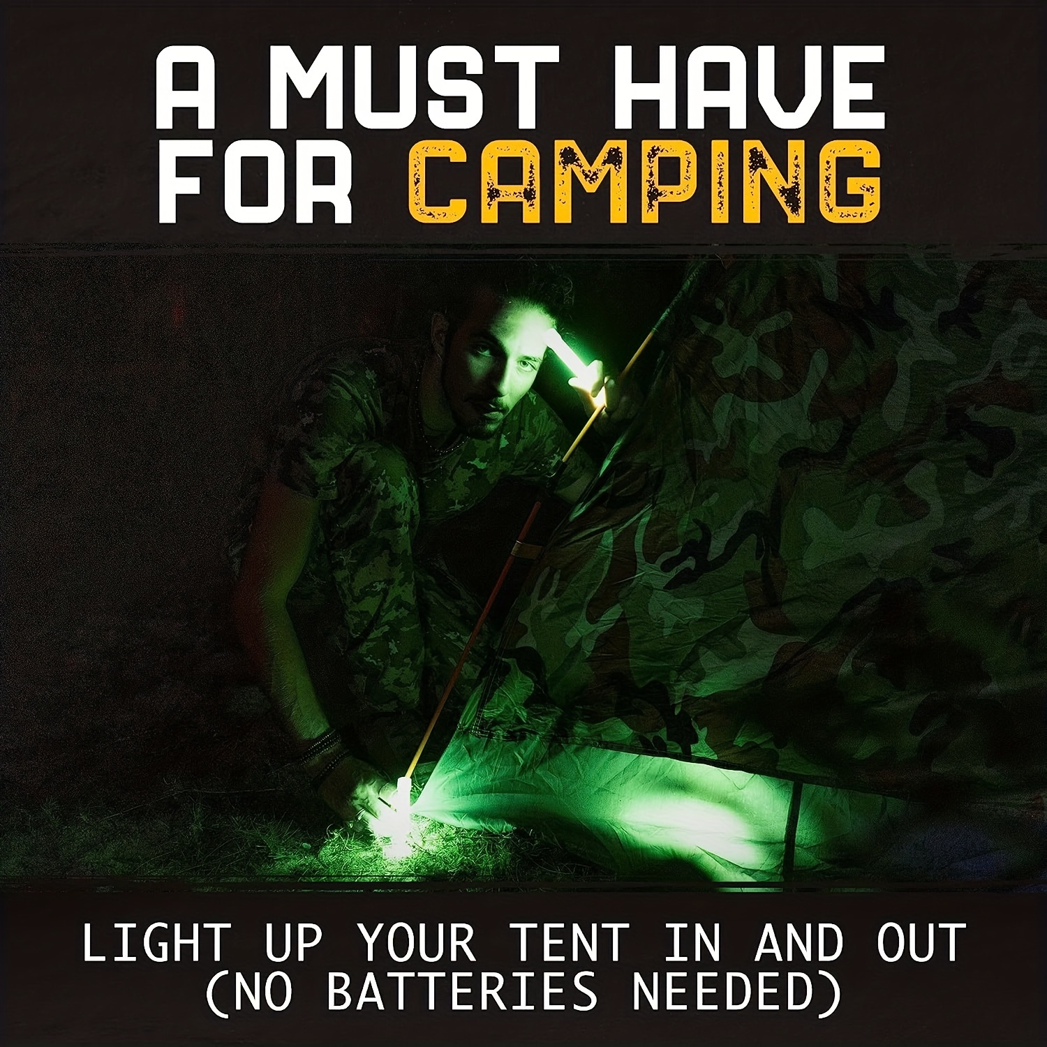 General Medi 12 Ultra Bright Glow Sticks + Bonus Emergency Blanket and  Survival Whistle - Emergency Light Sticks for Camping, Hiking, Outdoor