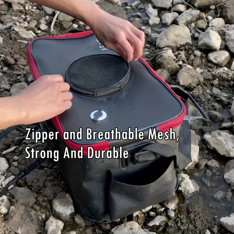 Foldable Waterproof Fishing Bucket – Live Fish Container Multi