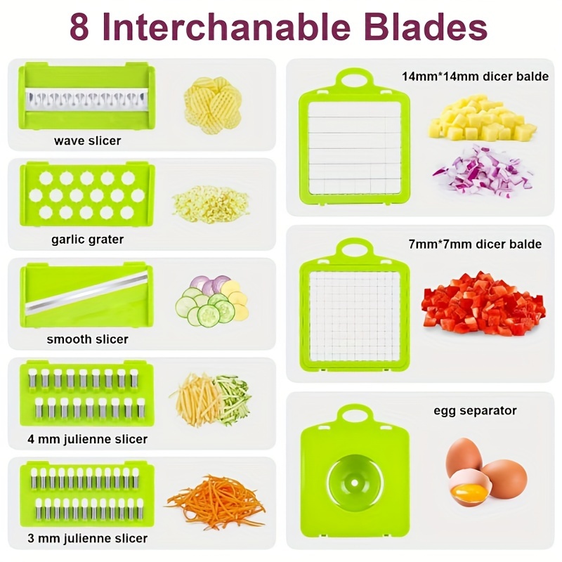 14in1 Vegetable Chopper Multifunctional Fruit Slicer - Temu