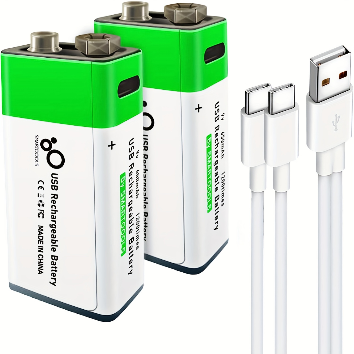 2 Pcs USB AAA Batería Recargable De Iones De Litio, Alta Capacidad 1.5V  700mAh Batería AA Recargable, Carga Rápida De 1 H, 1200 Ciclos Con Cable De  Pu