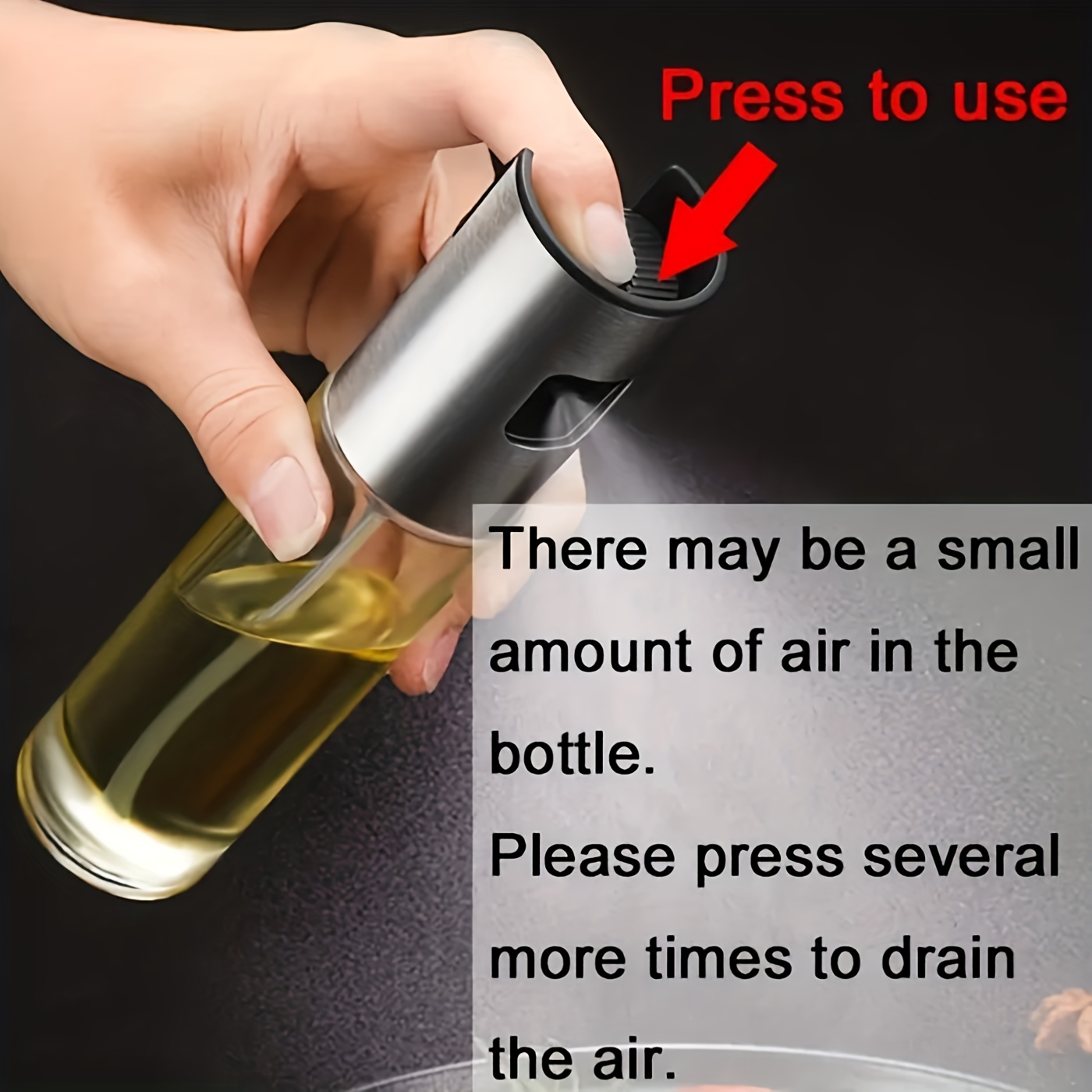 Oil Sprayer for Cooking, Olive Oil Sprayer Mister, 105ml Olive Oil Spray  Bottle, Olive Oil Spray for Salad, BBQ, Kitchen Baking, Roasting in 2023