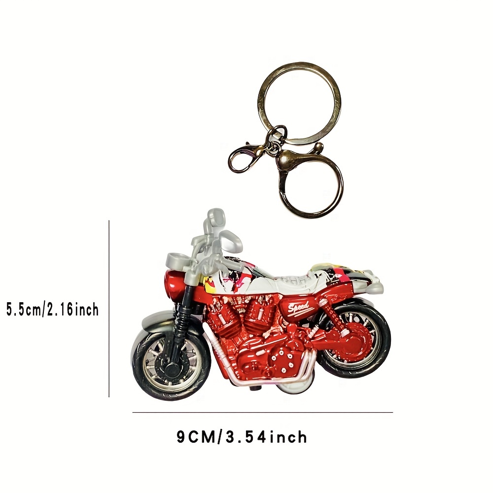 Mini Alloy Graffiti Motorcycle Pendant Keychain Fun - Temu