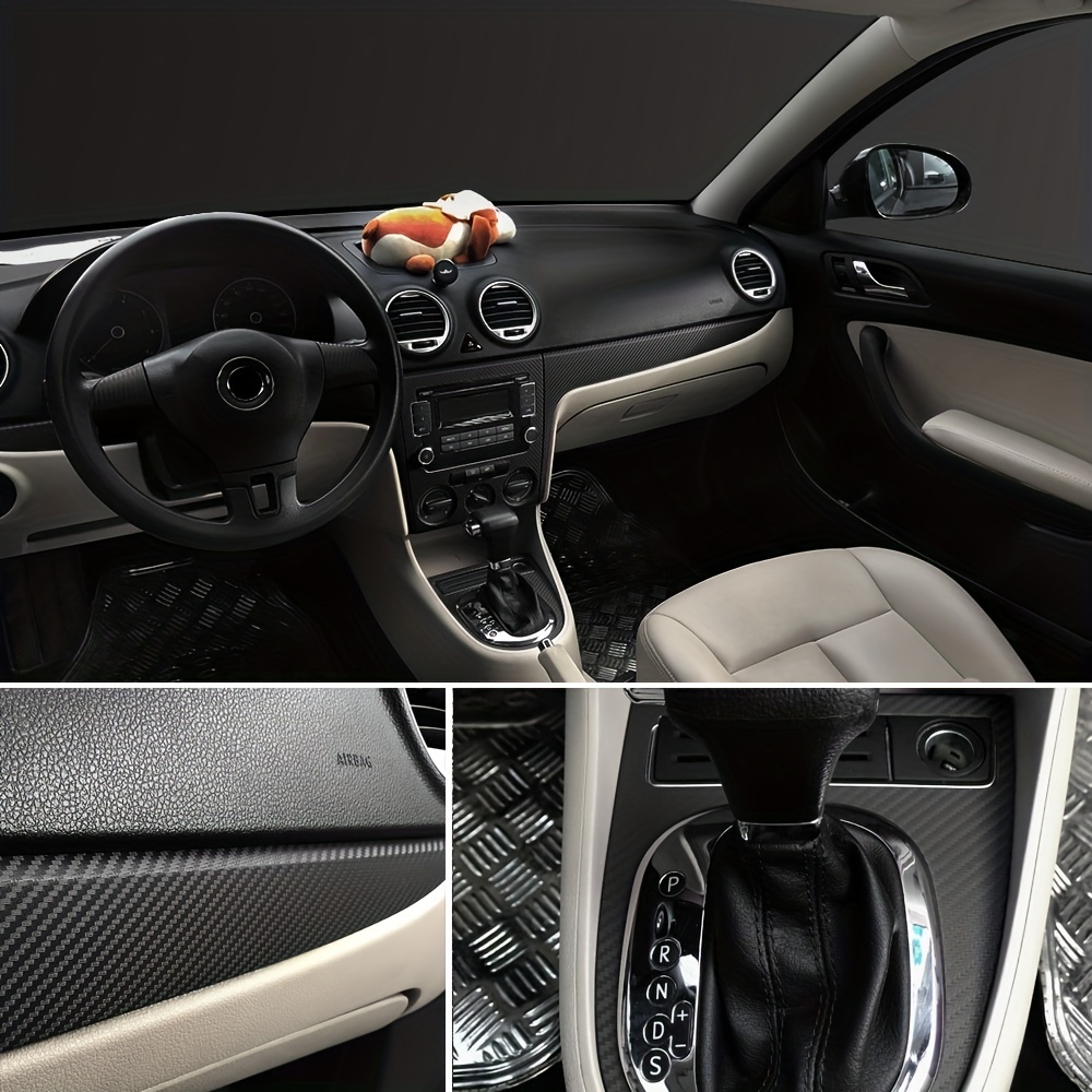 3d carbon faser rollen autofenster auto aufkleber ordnungs - Temu