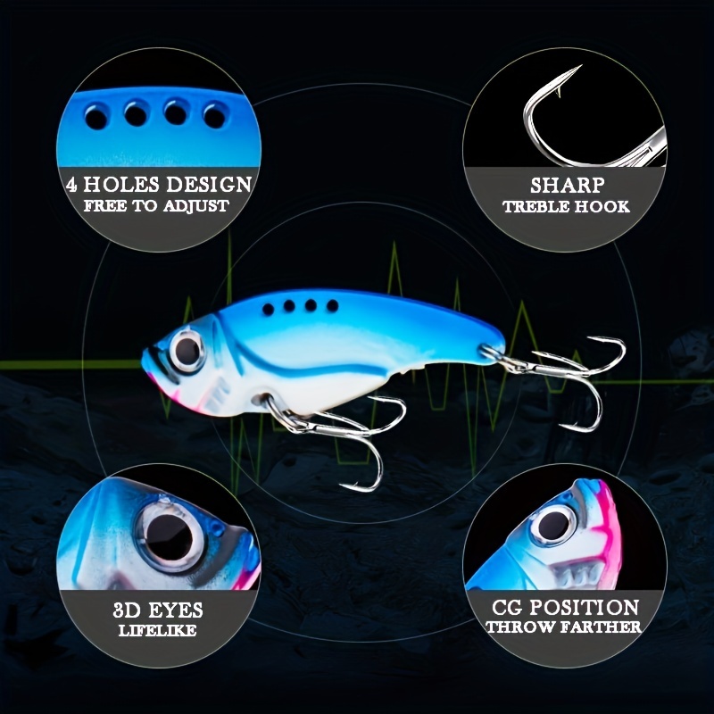 Metal Sequin Vib Lure Bait Simulation Bait Suitable Fishing - Temu Canada