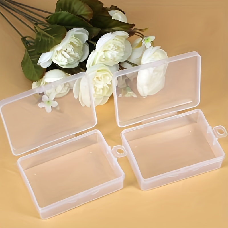 Small Simple Square Storage Box With Lid Dustproof Plastic - Temu