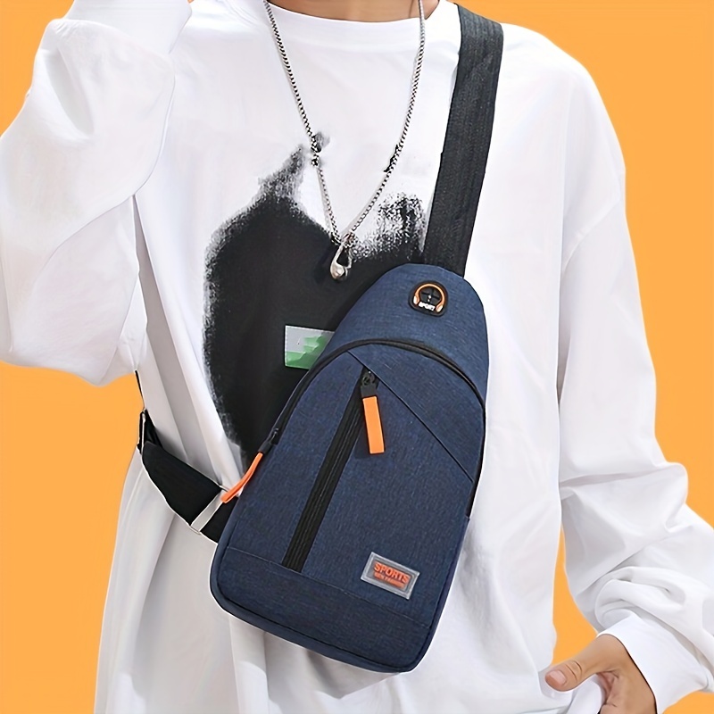 Crossbody Bag For Men's Chest Bag, Korean Version Shoulder Bag, Men's  Leisure Bag