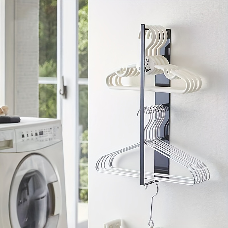 Hanger Organizer Rack Washing Machine Side Rack Laundry Room Temu