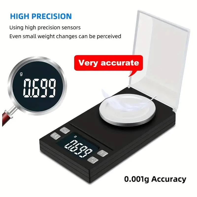 High Precision Gram Scale Digital Pocket Scale Electronic - Temu