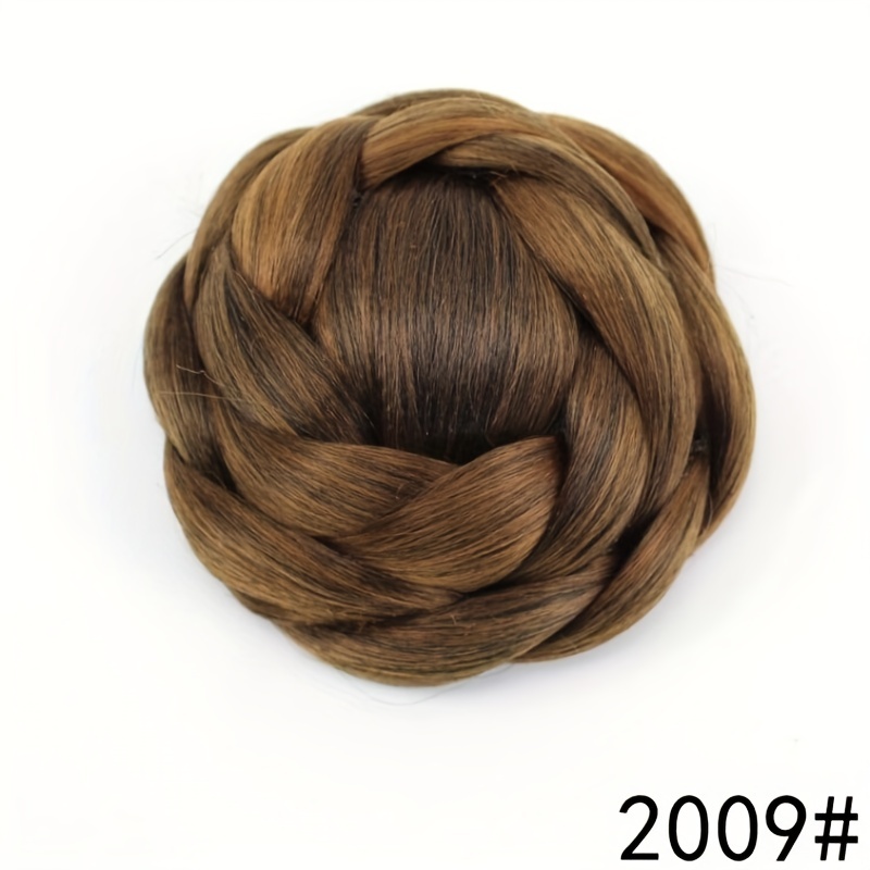 Braided hair 2024 pieces bun