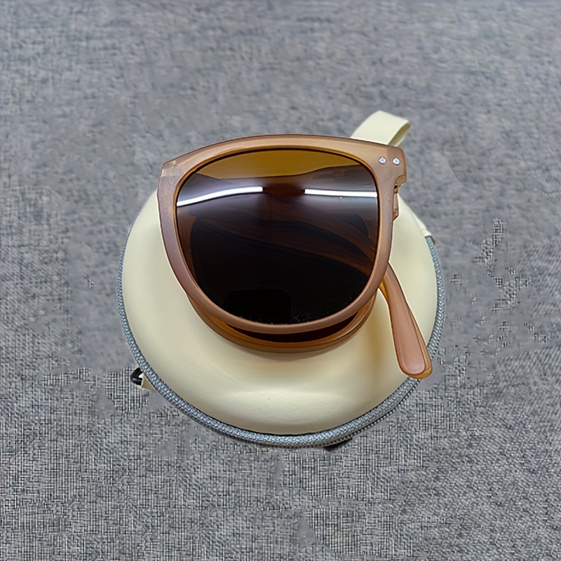 Stylish Foldable Unisex Sunglasses Retro Design Uv - Temu