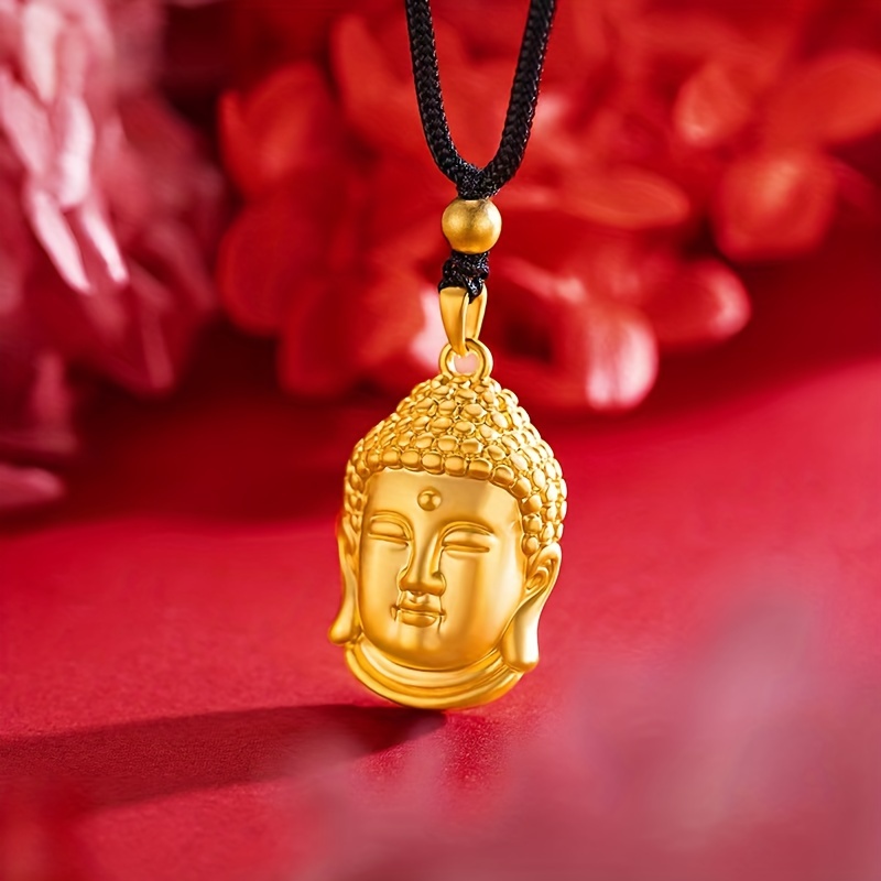 Men's Gorgeous Golden Color Avalokitesvara Buddha Pendant - Temu