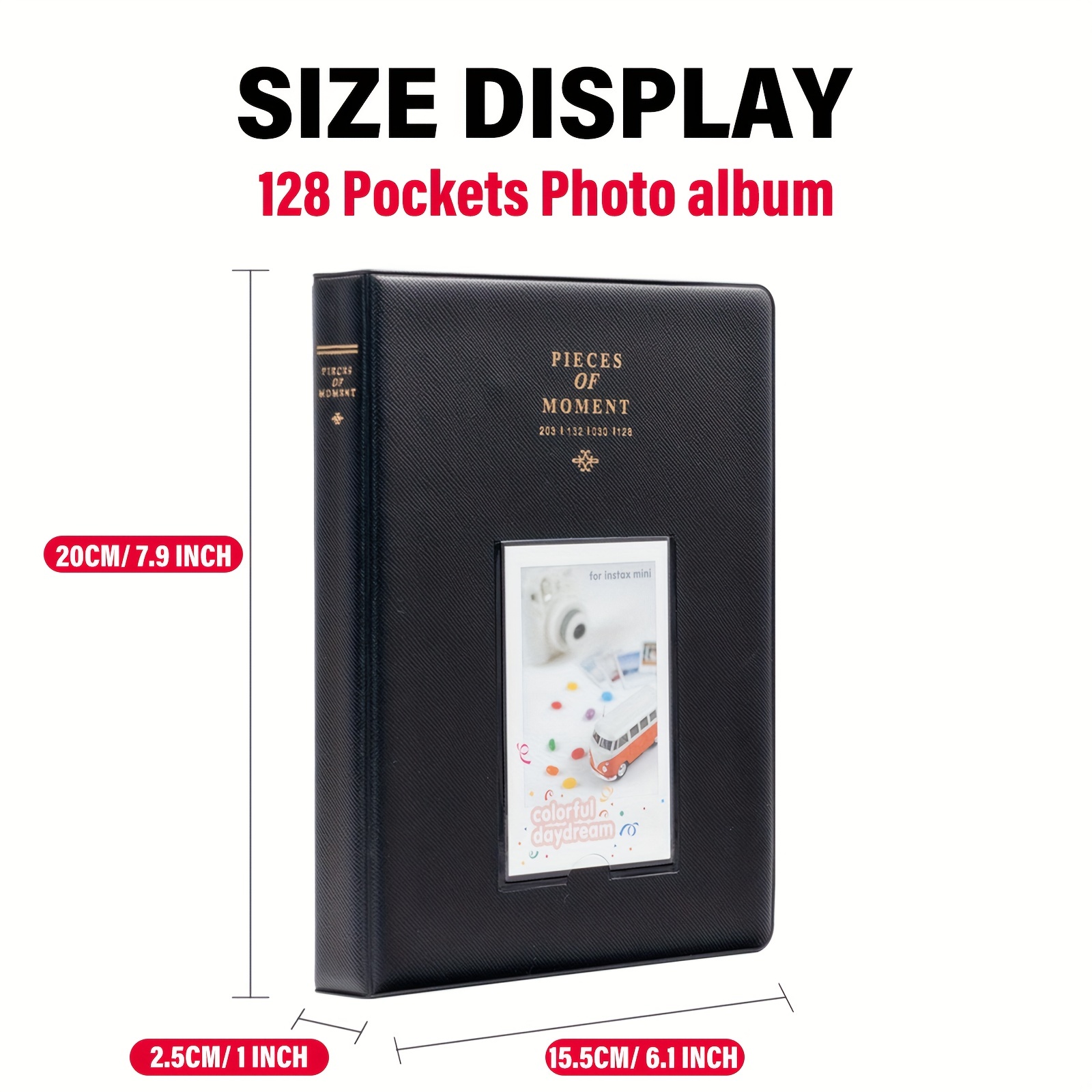 1 Ensemble D'albums En Papier Photo Pour Mini Appareil Photo Fujifilm Instax,  Polaroid Snap, Z2300