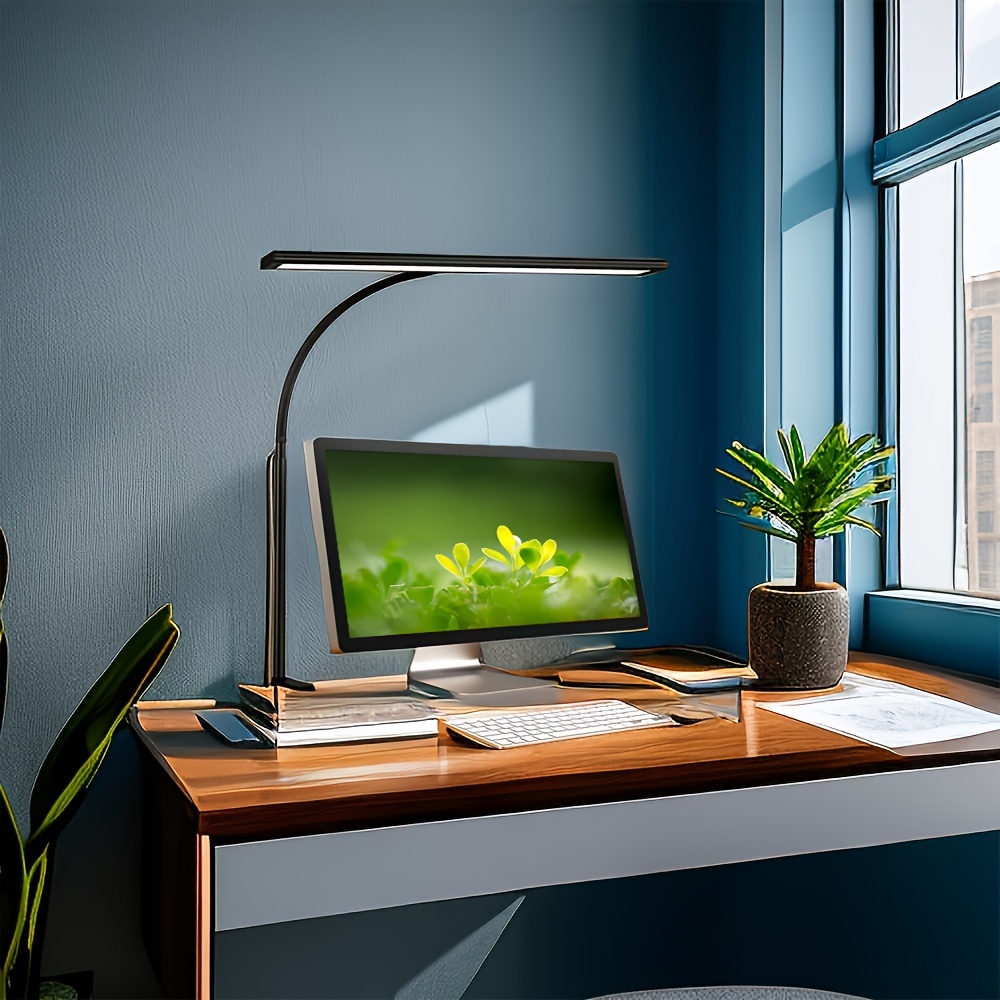 Lampe de bureau LED avec pince Lampe d'architecte 3 couleurs avec