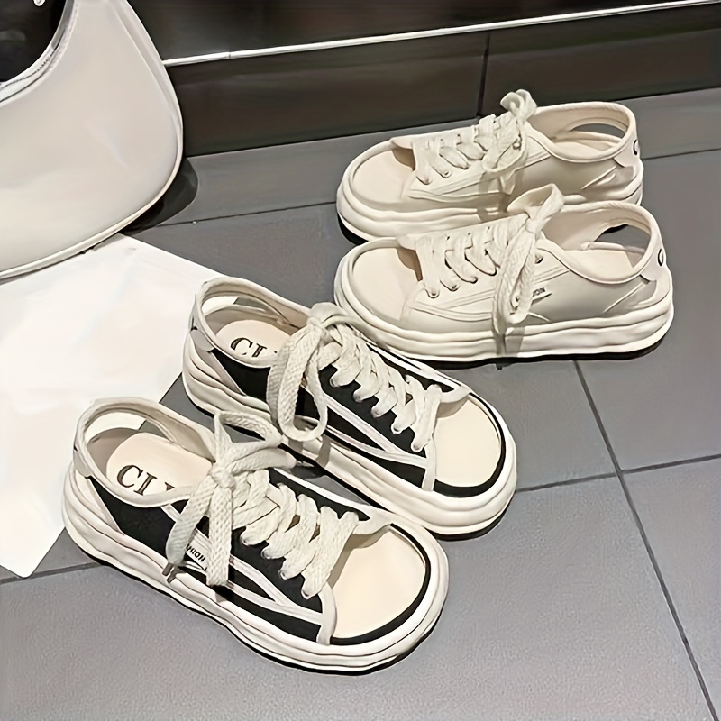 Women's Hollow Dissolving Sandals Shoes Thick Bottom Sports Shoes