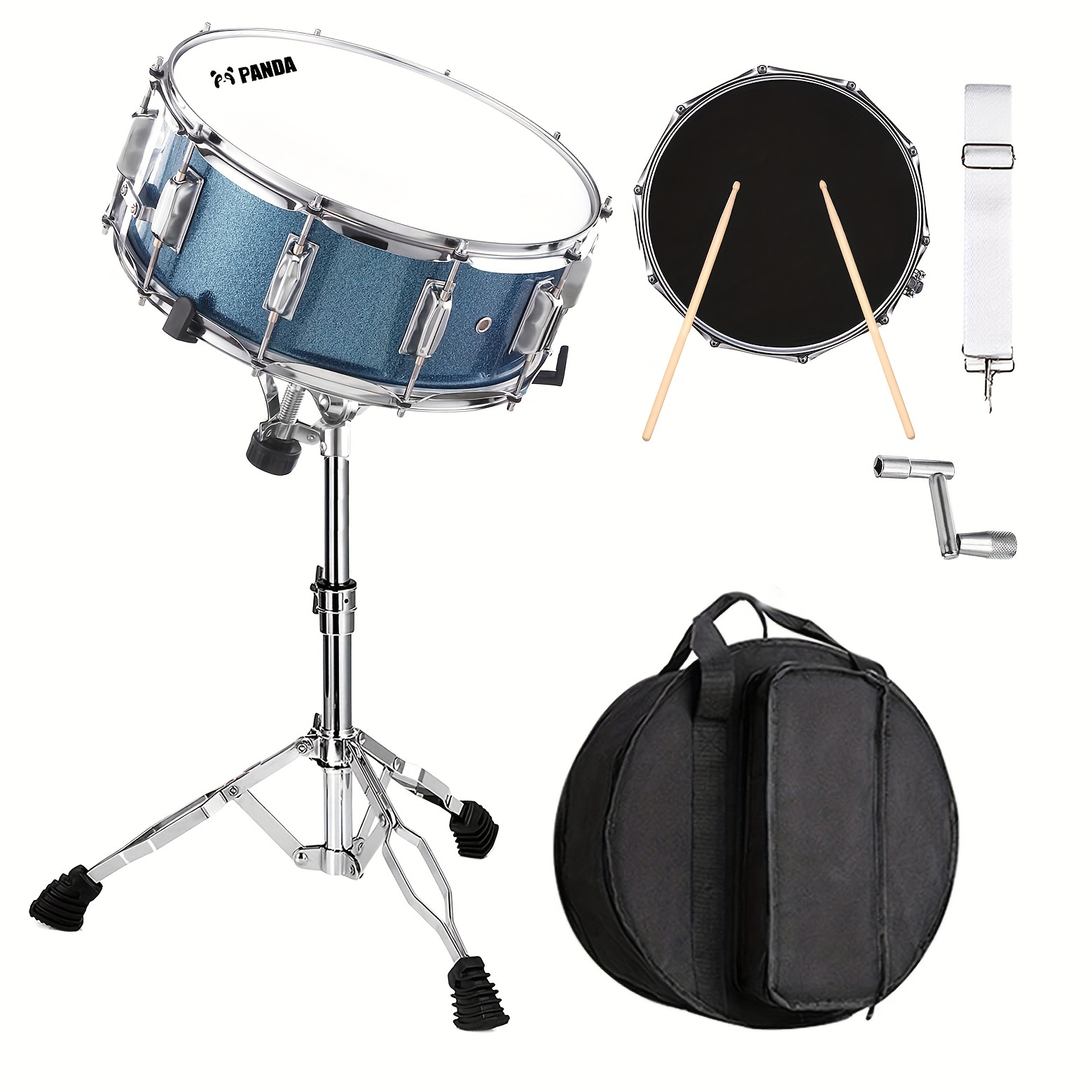 Perfect Snare Drum Set Students: 14x 5.5 Kit Stand Mute Pad - Temu