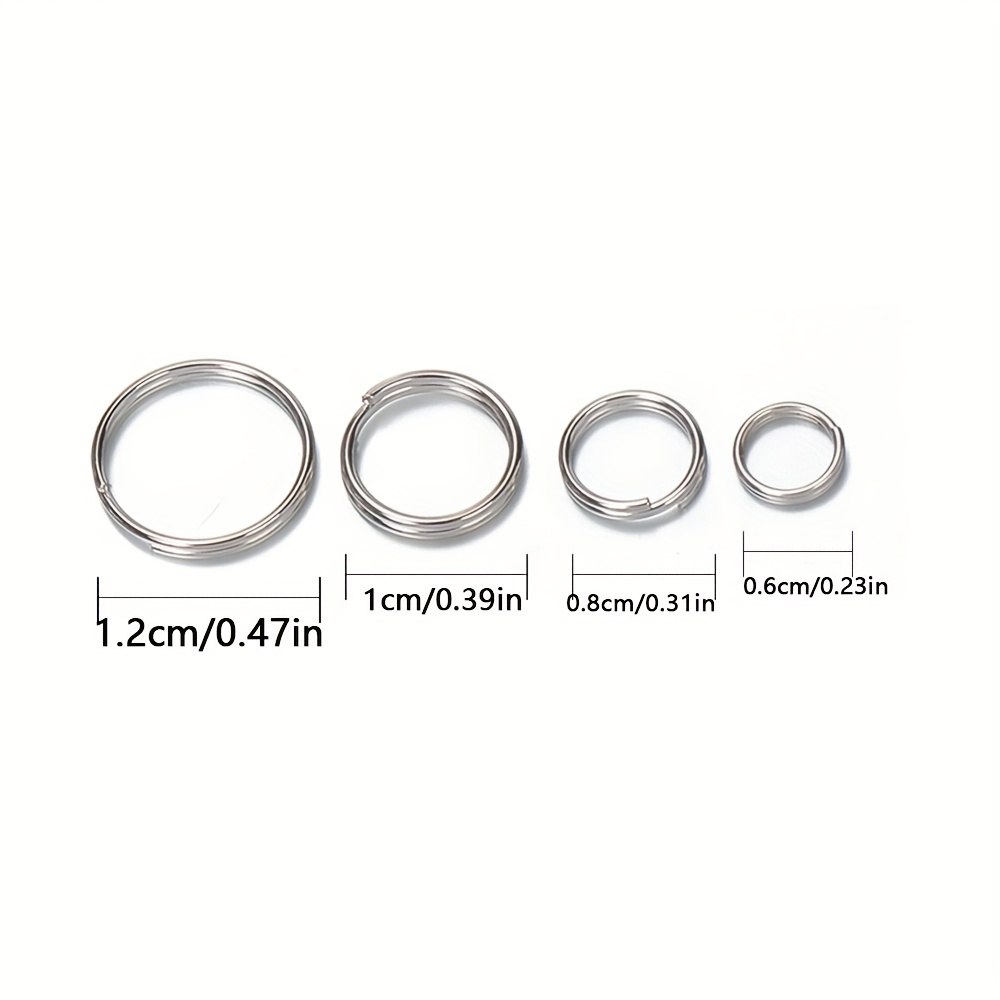 Lot Metal Keyring Blank Circle For Diy Keychain Jewelry - Temu