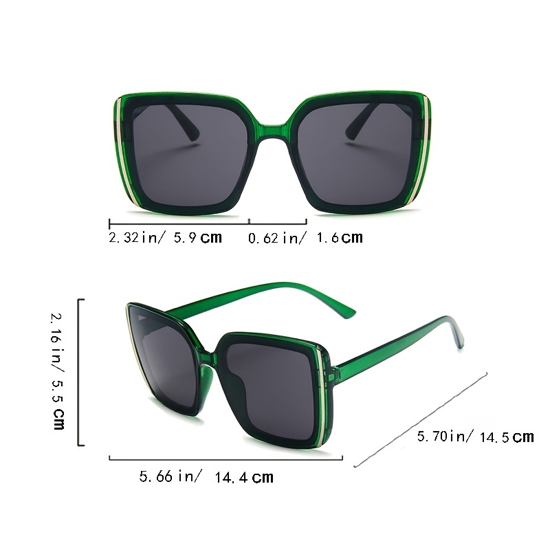 Women Oversize Square Sunglasses Gradient Plastic Female Sun Glasses