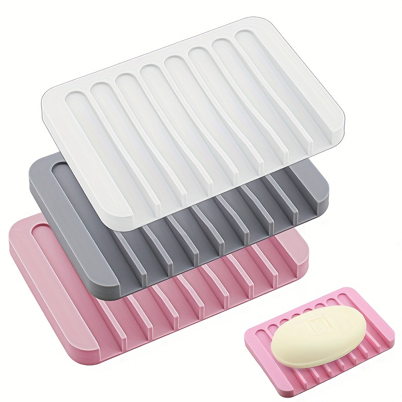 9.5x8.5 Simple Silicone Sponge Holder Soap Rack Multi-function Candy  Tableware Dishes Holder Kitchen Sink Organizer Tray Dish