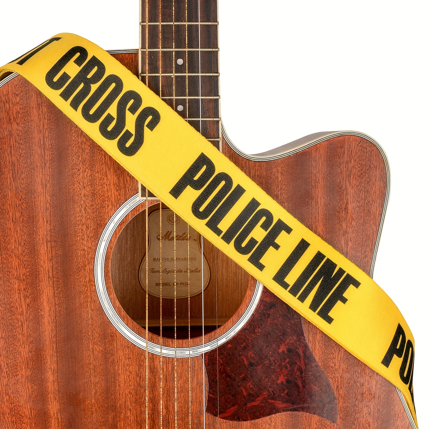 Sangle originale Do Not Cross Police Line de guitare ou basse