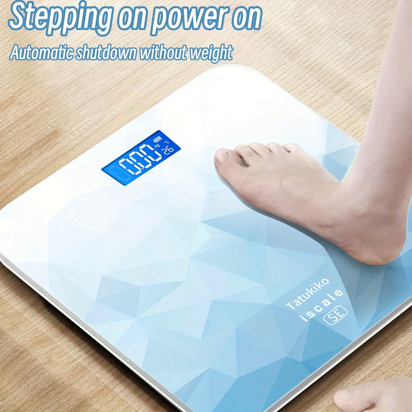 1pc Smart Body Weight Scale For Home Use, Small Size, Durable And Accurate,  Rechargeable Electronic Scale Measures High Precision Body Fat Weight