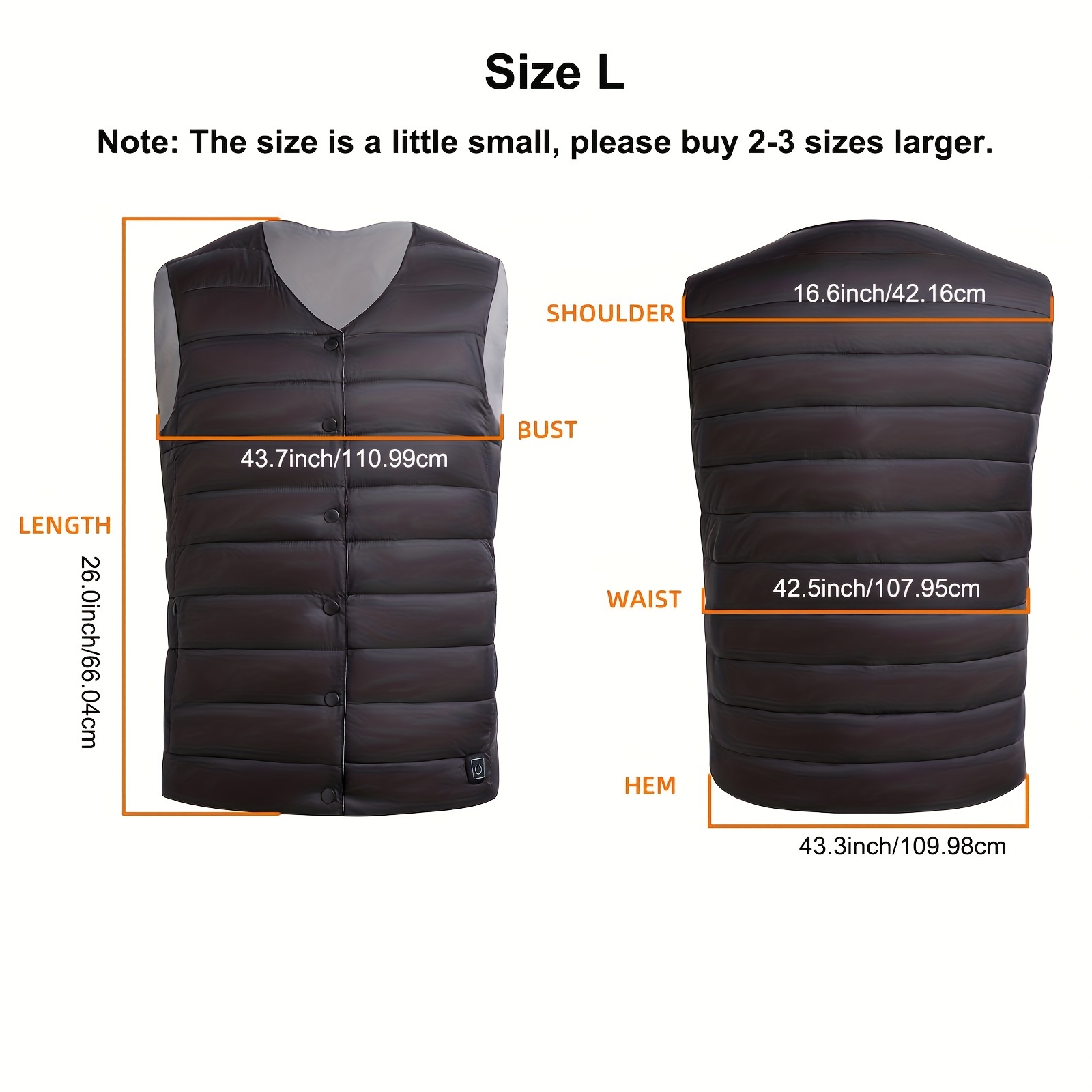 Thermal vest outlet with heaters