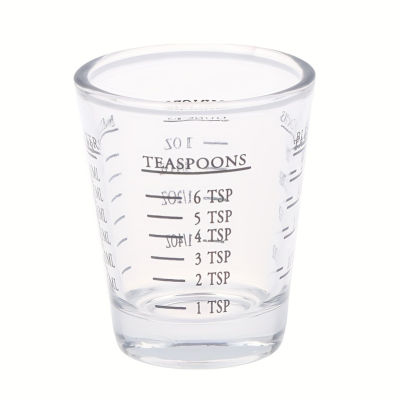 Glass Measuring Cup With Scale Shot Glass Liquid Glass Ounce Cup