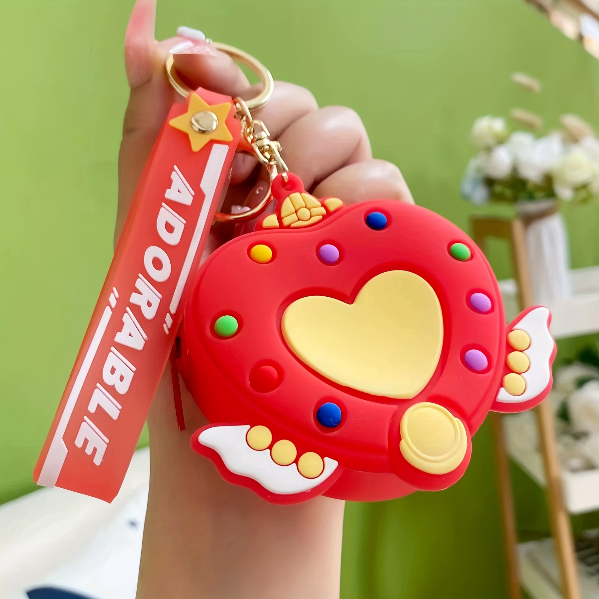 Silicone Key Ring + Mini Pouch