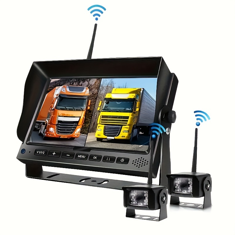 camera de Recul sans Fil HD pour camion, Wifi, Grand Angle 170°, Vision  Arriere et