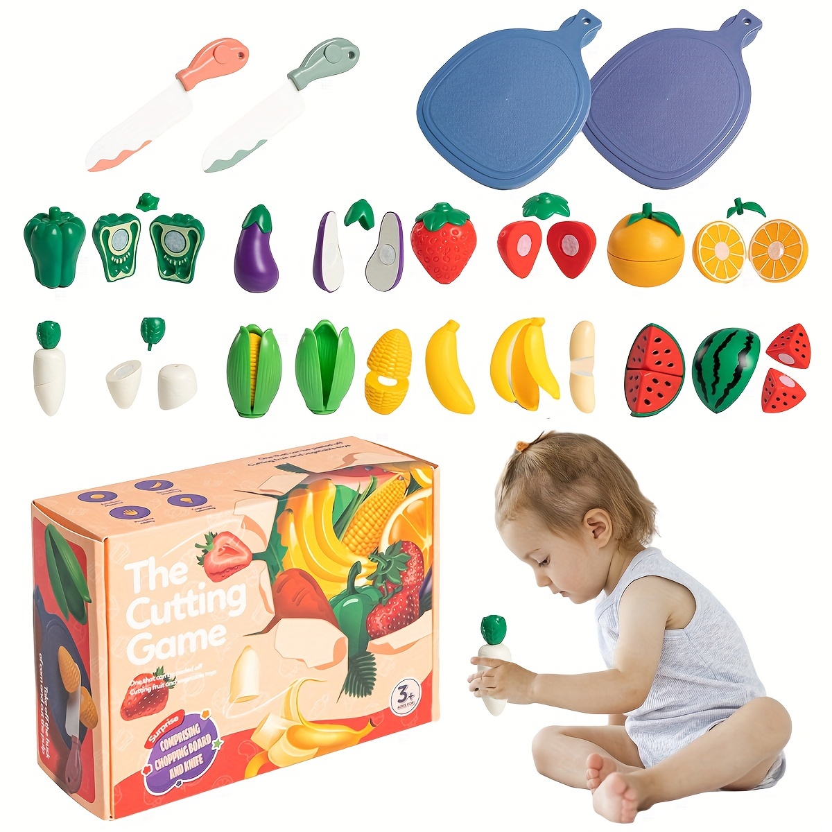 Jouet de Cuisine Enfant Plastique 73Pcs Kit de Jouet Ustensiles