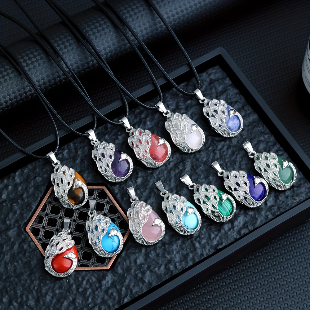 Trendy deals stone necklaces