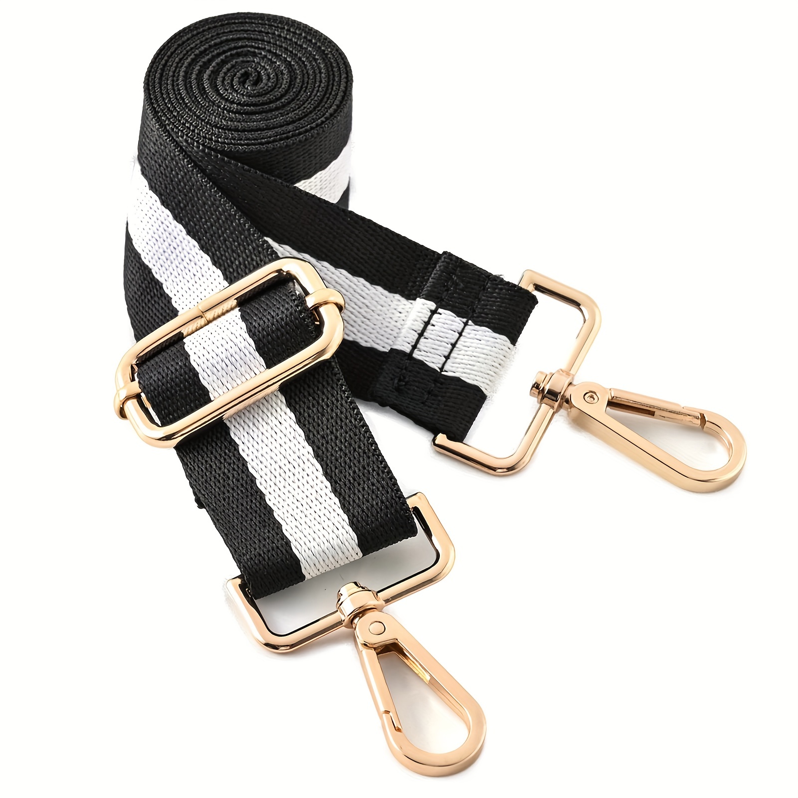 Purse Strap Replacement Striped Adjustable Shoulder Strap - Temu