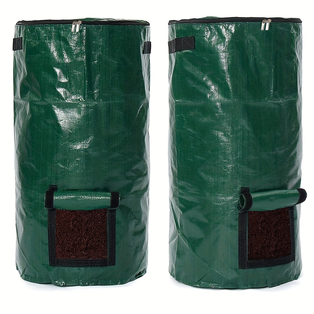 Sac poubelle vert 32 gallons PP Compost Bag Home Organic Fermentation Bag  Extérieur